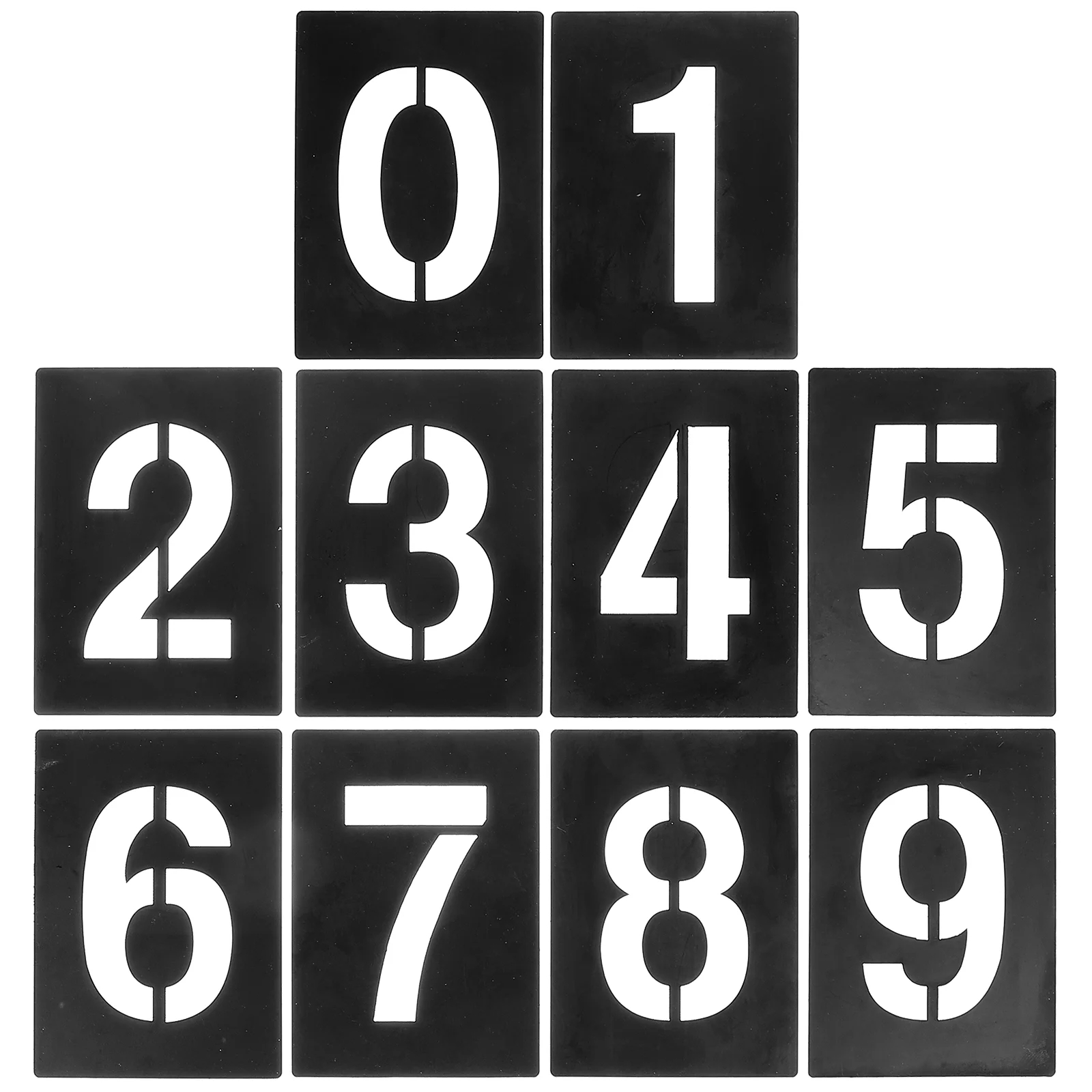 Set Of Large Number Stencils 0 9 For Cake Address Templates Walmart