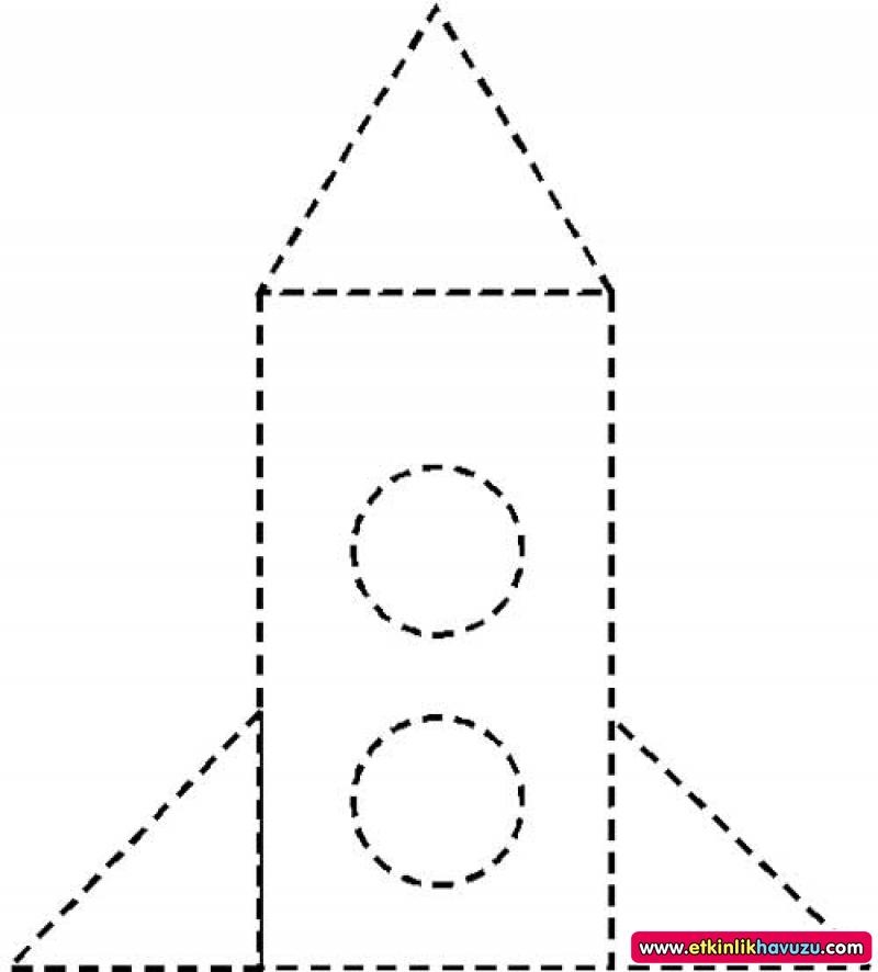 Printable Cut Out Rocket Template