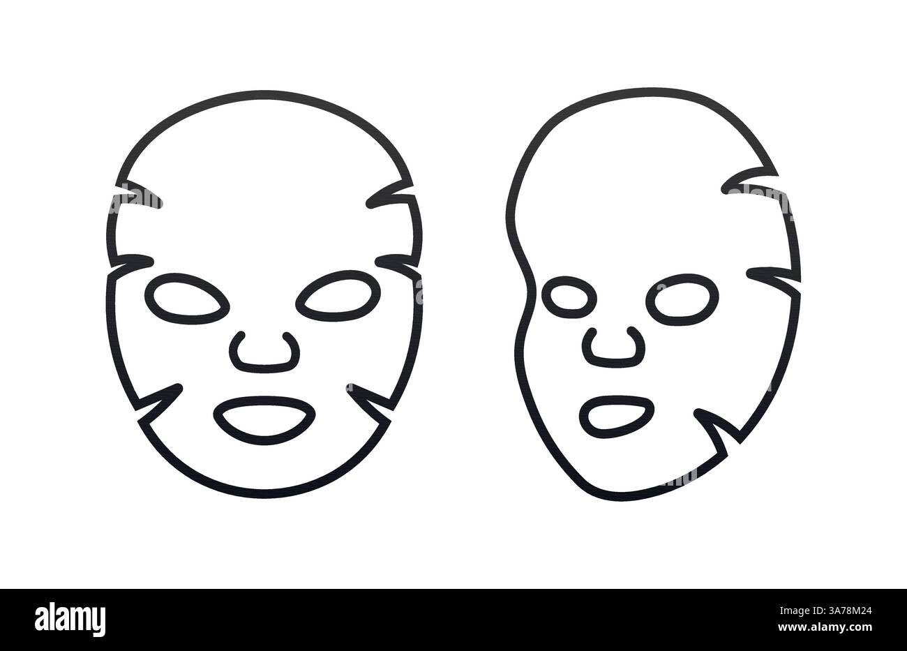 Printable Blank Mask Template