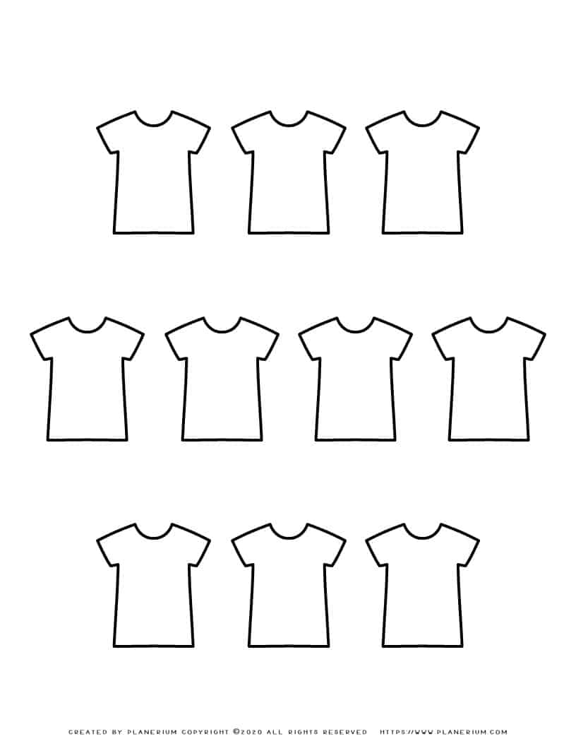 Shirt Template Ten Shirts Planerium