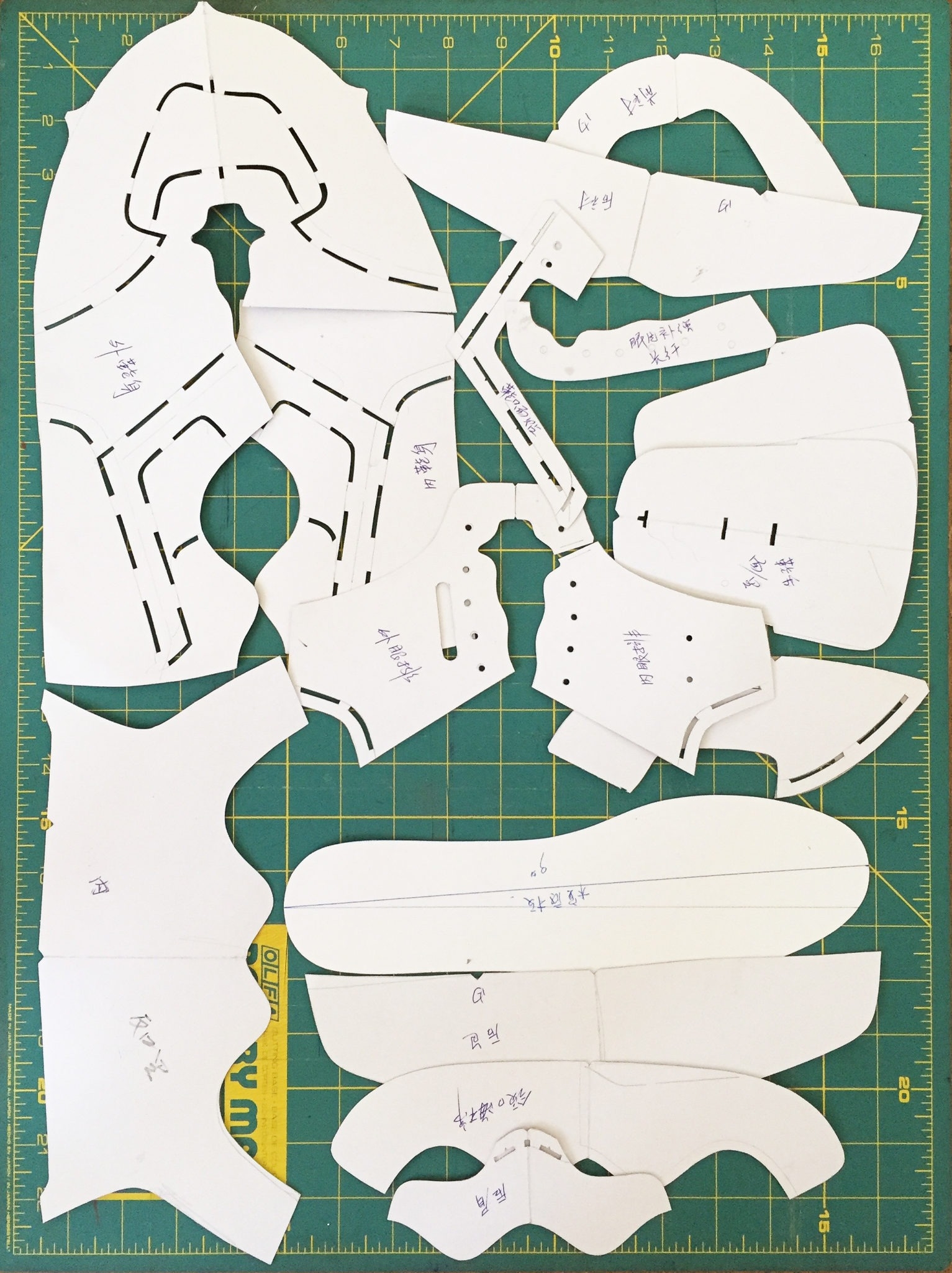 Shoe Pattern Outsole Blue Print