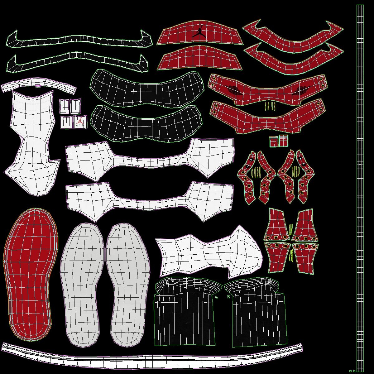 Shoes Air Jordans 1 3D Model 59 max ma 3ds lwo obj c4d Free3D