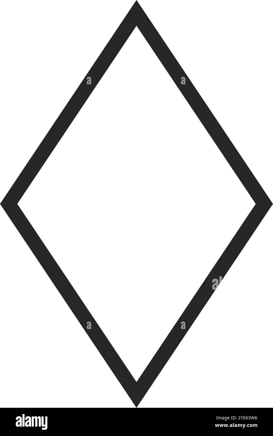 Simple Diamond Shape Icon Editable Vector Stock Vector Image Art Alamy