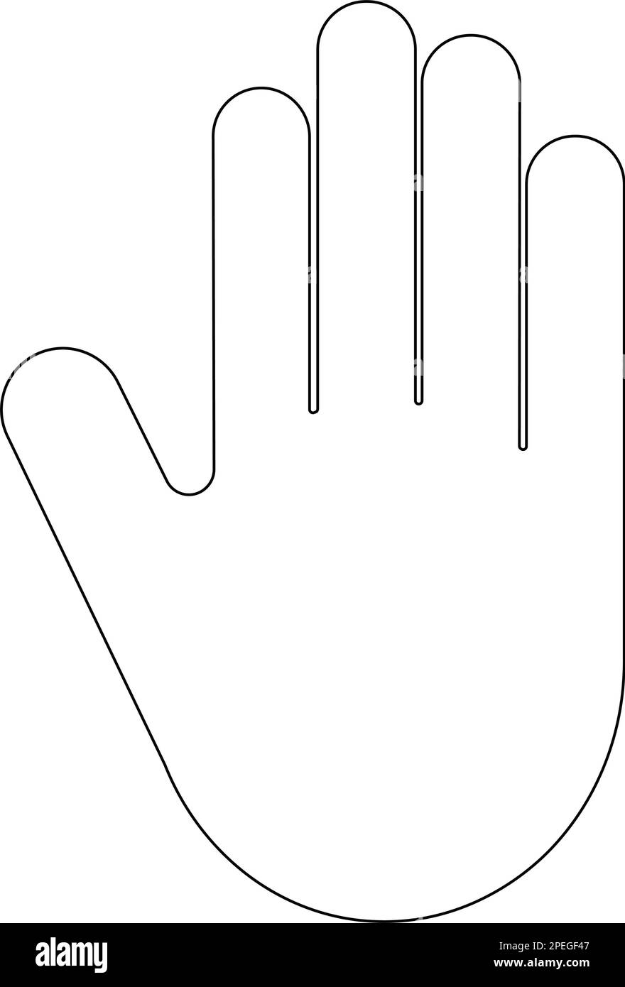 Simple Hand Logo Vector Template Stock Vector Image Art Alamy