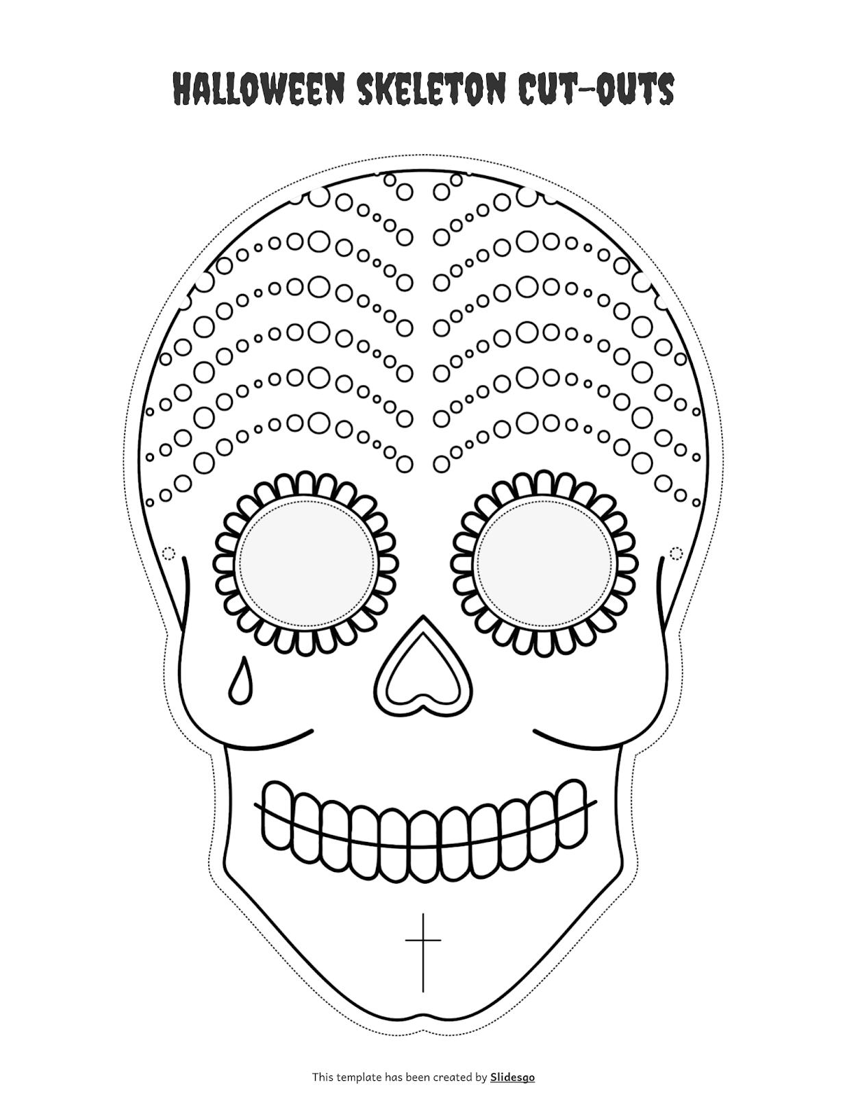Skeleton Cut outs Template