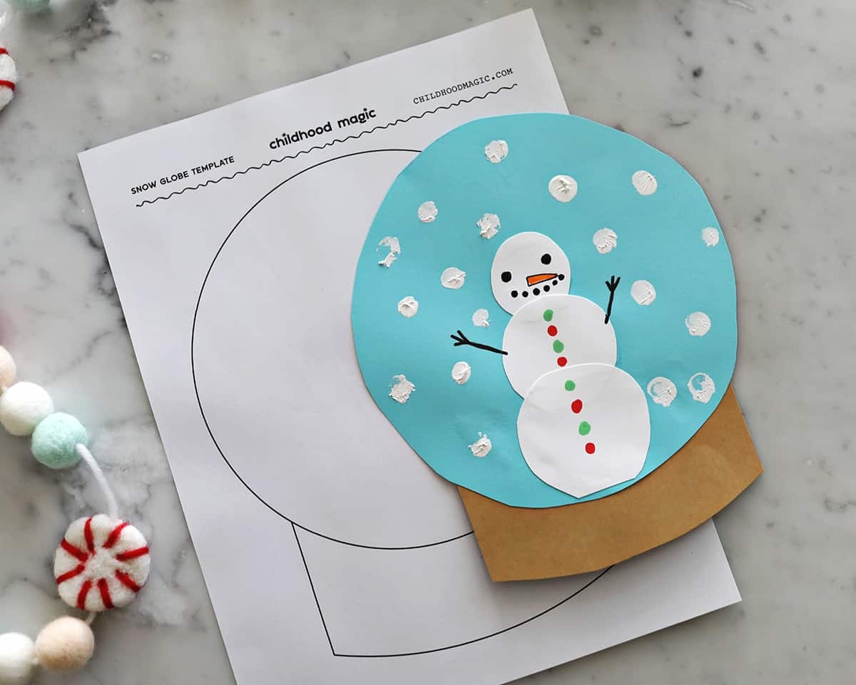 Free Printable Snow Globe Template
