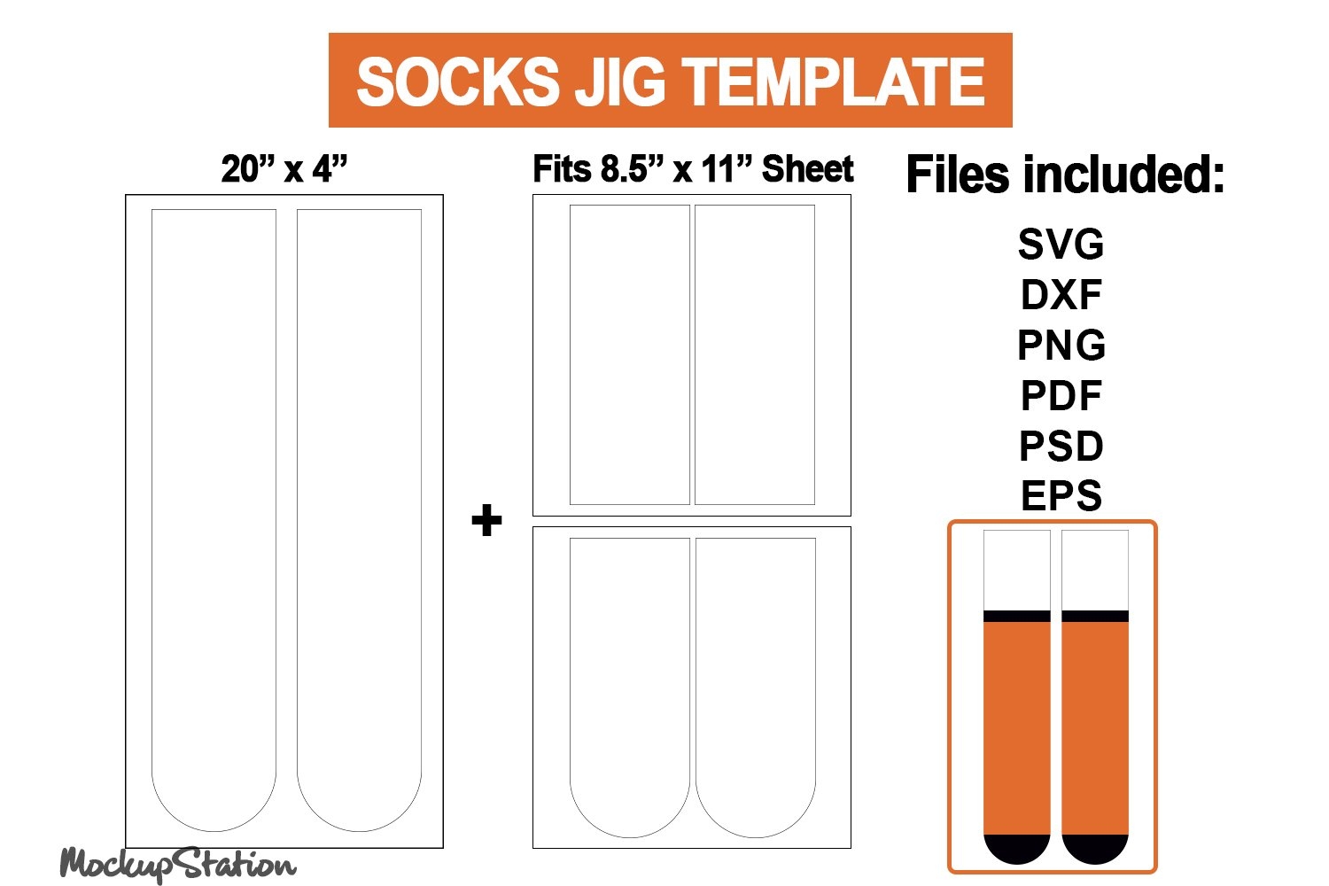 Printable Sock Template
