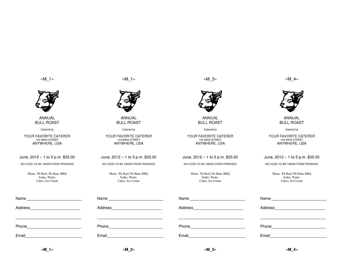 Free Printable Raffle Ticket Template