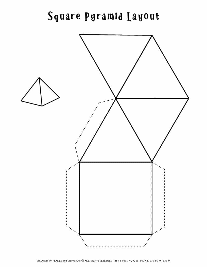 Square Pyramid Template Planerium