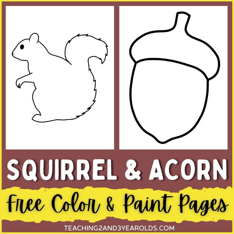 Squirrel Printable Template