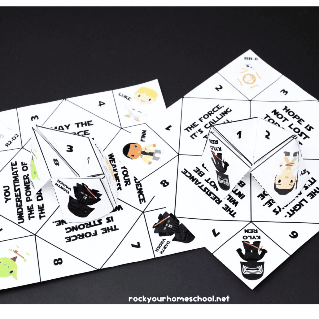 Star Wars Inspired Origami Fortune Tellers For Stellar Fun 2 Free Rock Your Homeschool