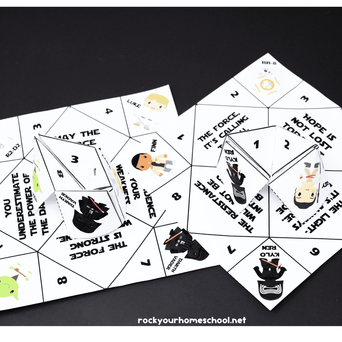 Star Wars Inspired Origami Fortune Tellers For Stellar Fun 2 Free Rock Your Homeschool