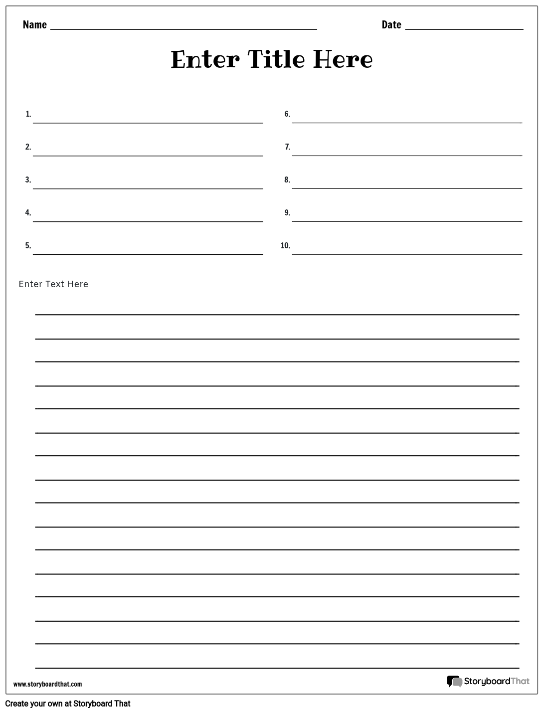 Free Printable Spelling Test Template