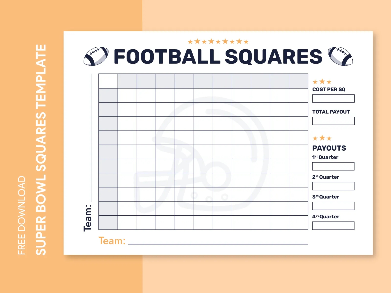 Super Bowl 100 Squares Free Google Docs Template By Gdoc On Dribbble Super Bowl 100 Squares Free Google Docs Template By Gdoc On Dribbble