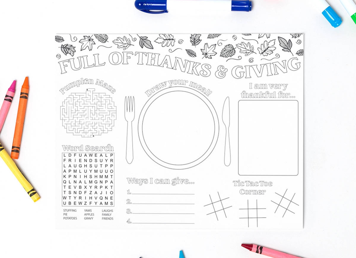 Printable Placemat Template