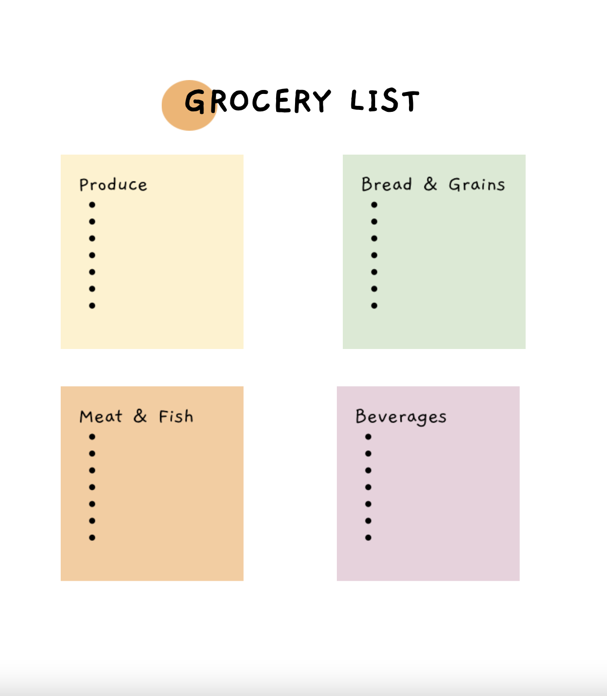 THE BEST Grocery List Templates For Google Docs Templates And Tutorials THE BEST Grocery List Templates For Google Docs Templates And Tutorials