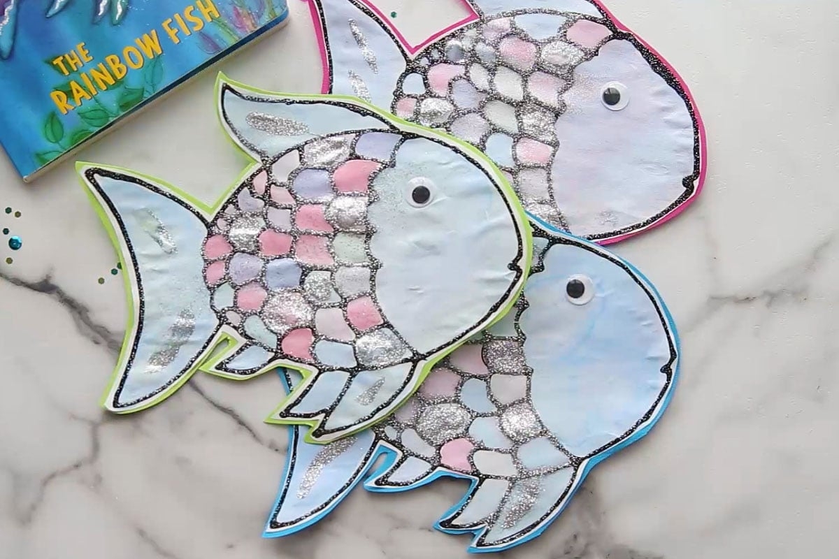 The Rainbow Fish Story Sequencing Re telling Visuals FREEBIE TPT Worksheets Library