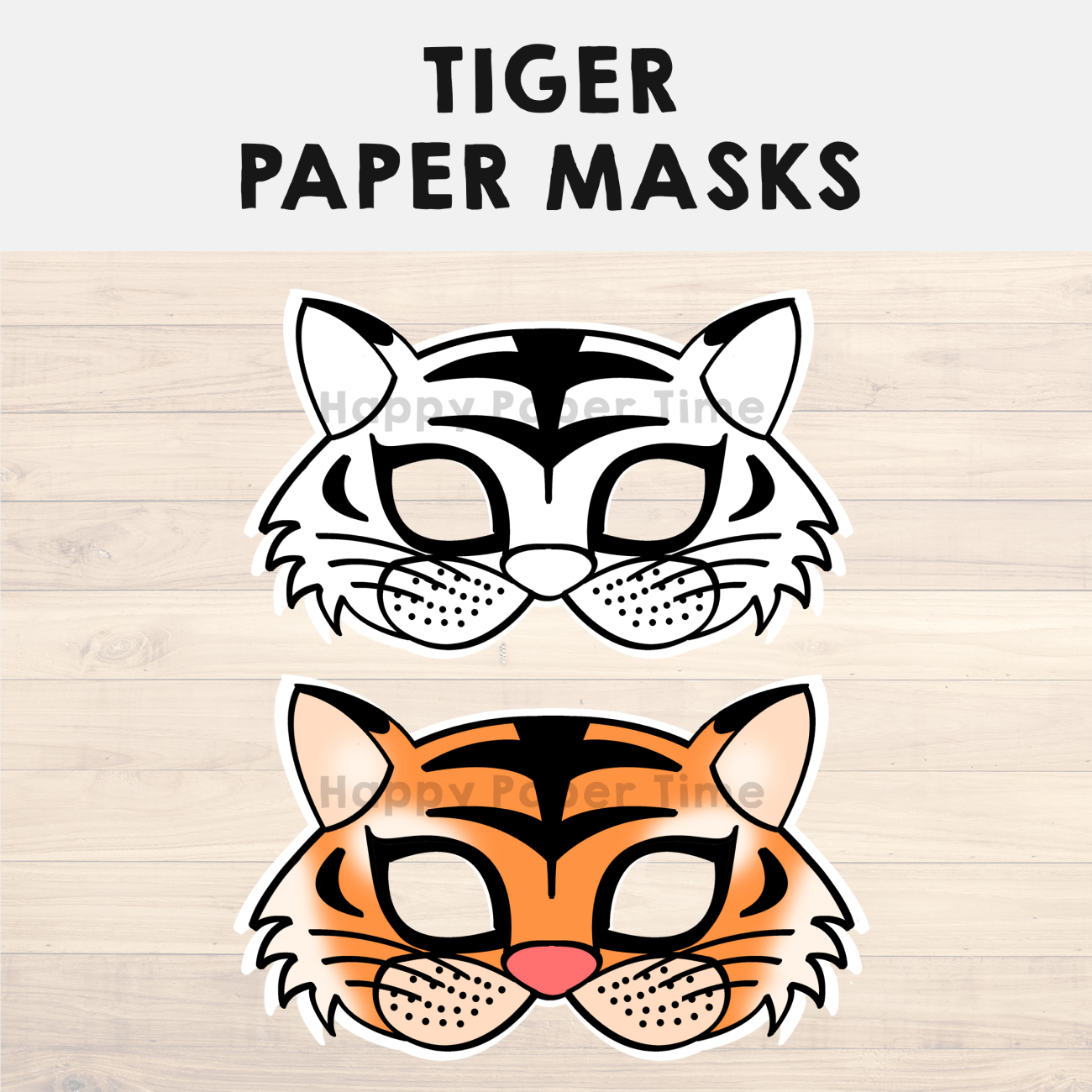 Tiger Paper Masks Printable Jungle Animal Coloring Craft Activity Template Made By Teachers Tiger Paper Masks Printable Jungle Animal Coloring Craft Activity Template Made By Teachers