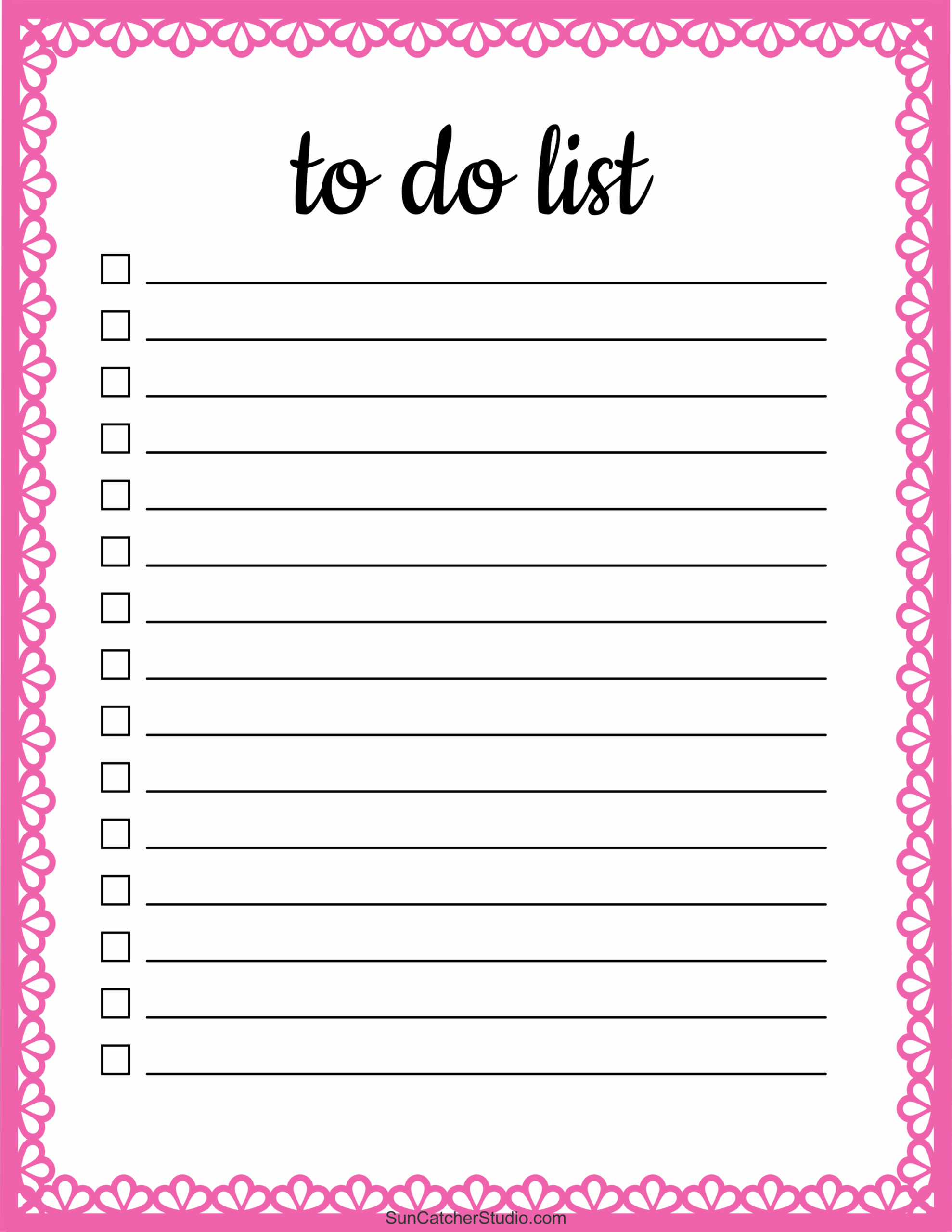 To Do List Free Printable PDF Templates Things To Do Free Printables Monograms Design Tools Patterns U0026 DIY Projects