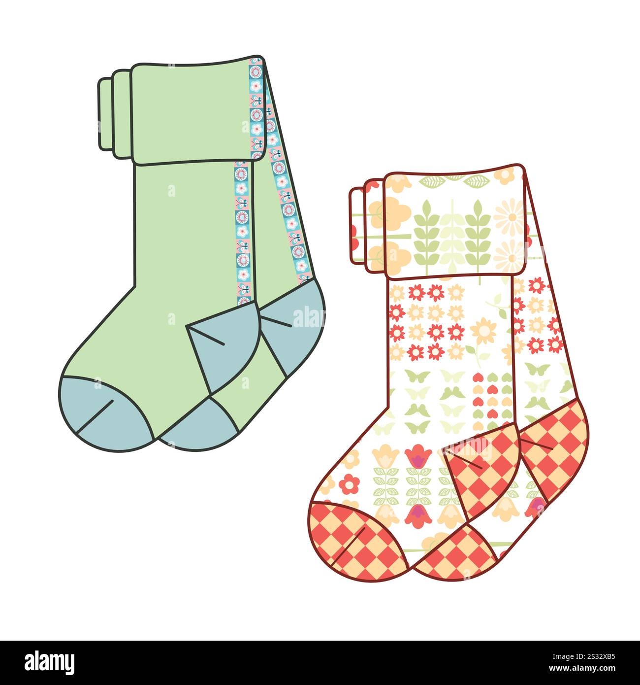 Toe Socks Stock Vector Images Alamy