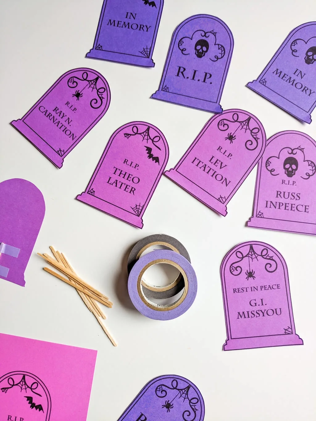 Tombstone Printable Template