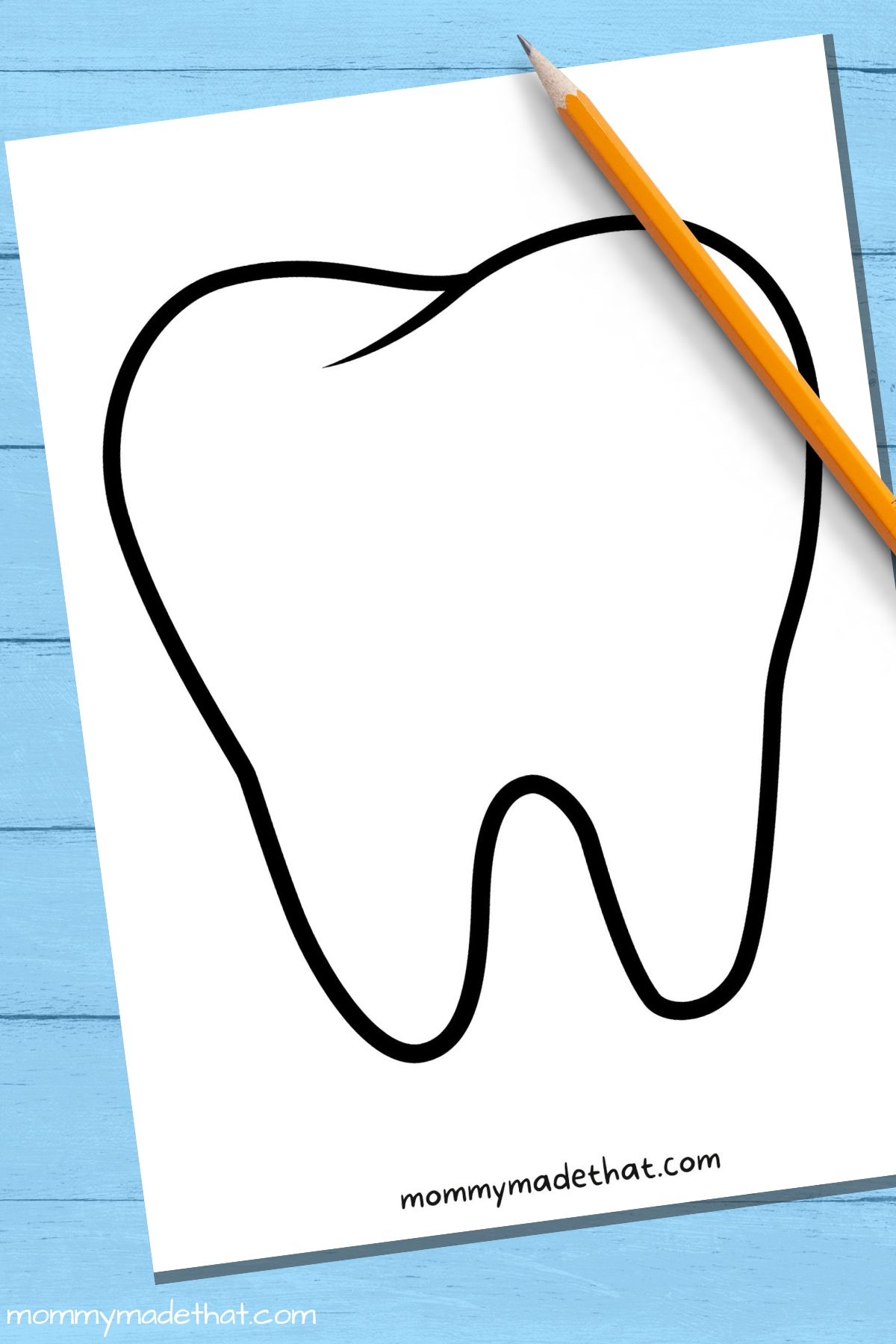 Tooth Templates Free Printable Outlines 