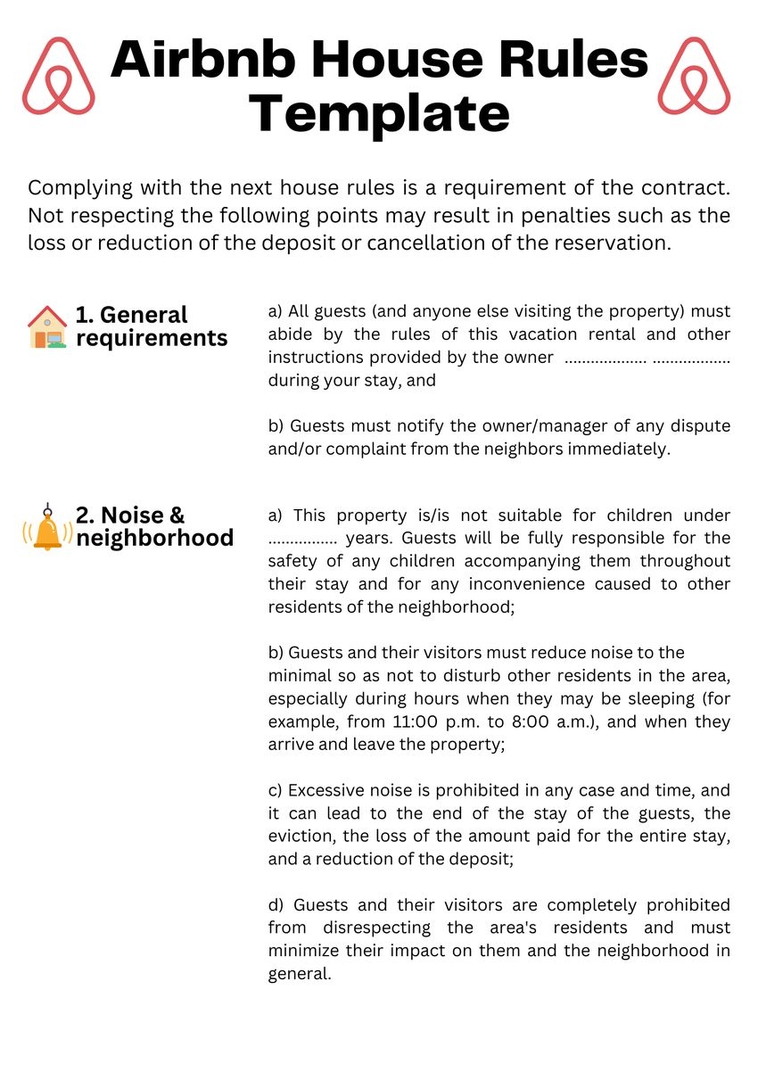 Top 18 Airbnb House Rules For Guests Tips U0026 Free Template Top 18 Airbnb House Rules For Guests Tips U0026 Free Template