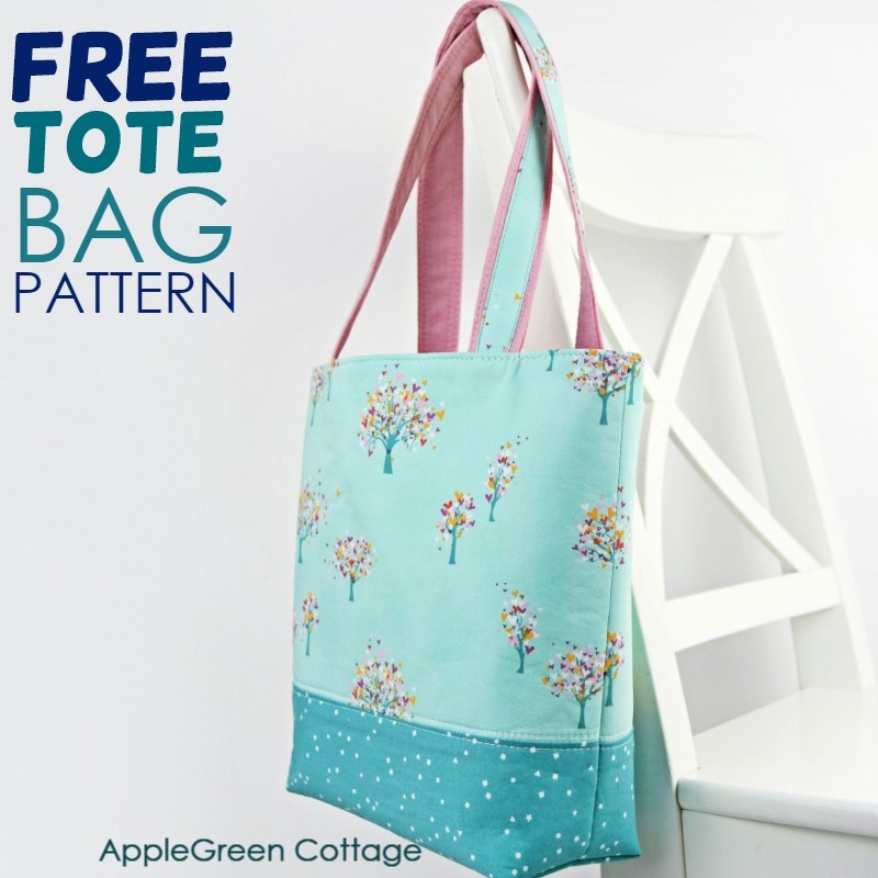 Tote Bag Pattern Free Tote Pattern In 2 Sizes AppleGreen Cottage