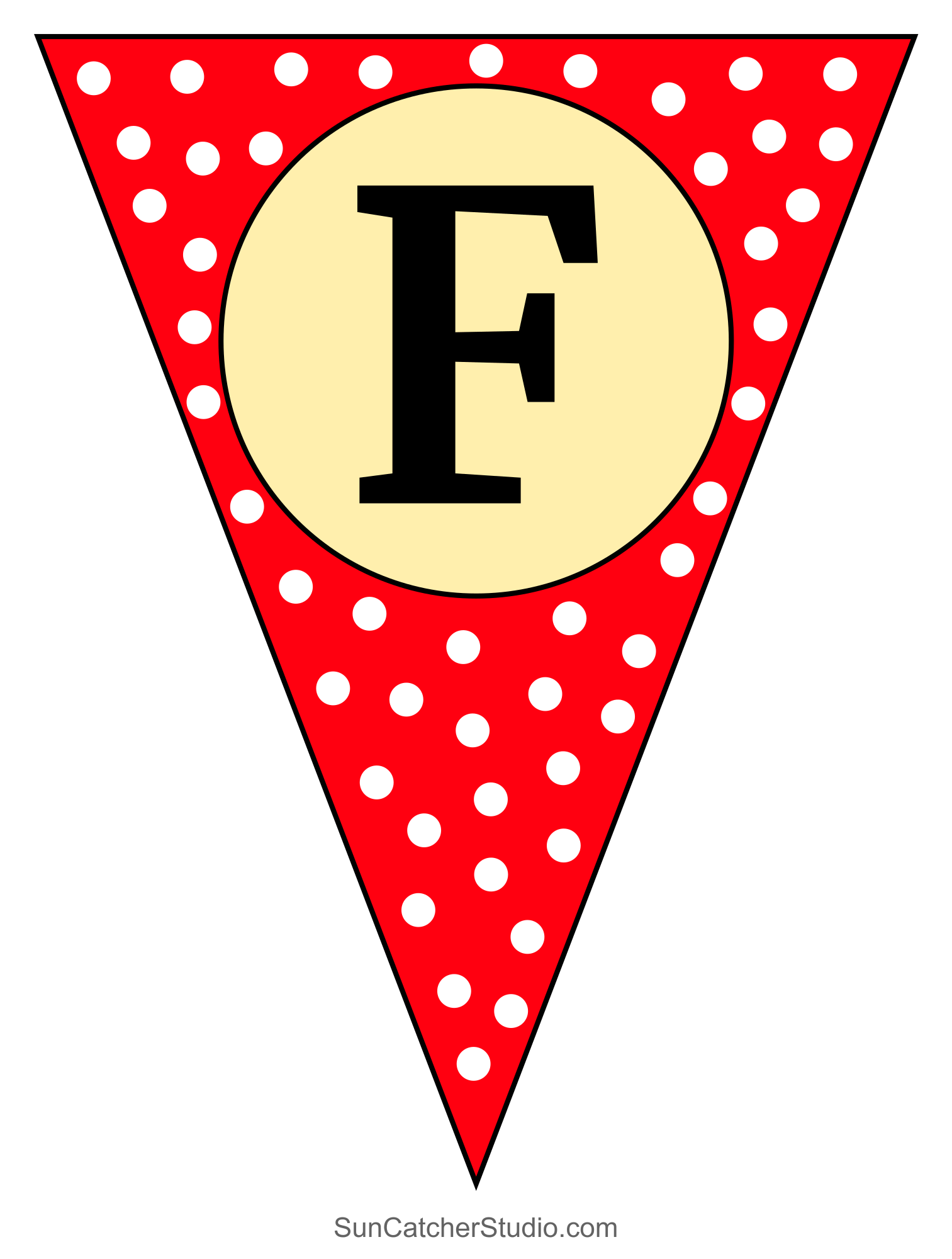 Triangle Banner DIY Letters Printable Flag Templates Free Printables Monograms Design Tools Patterns DIY Projects