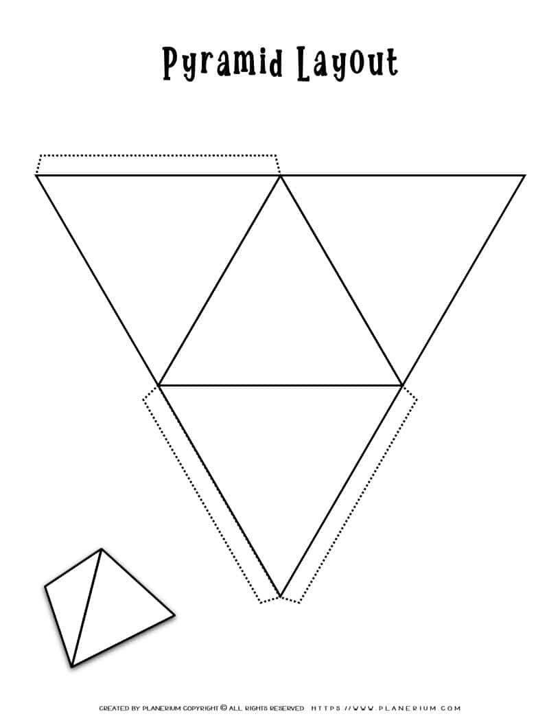 Triangular Pyramid Template Planerium