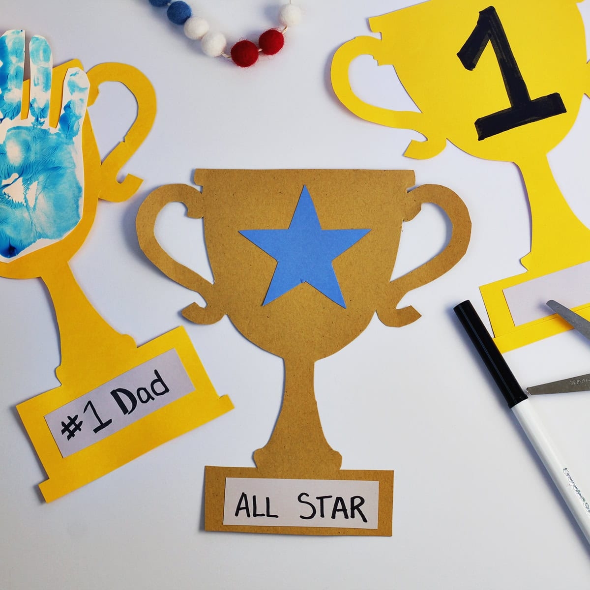 Trophy Template Free Printable And Father s Day Craft Childhood Magic