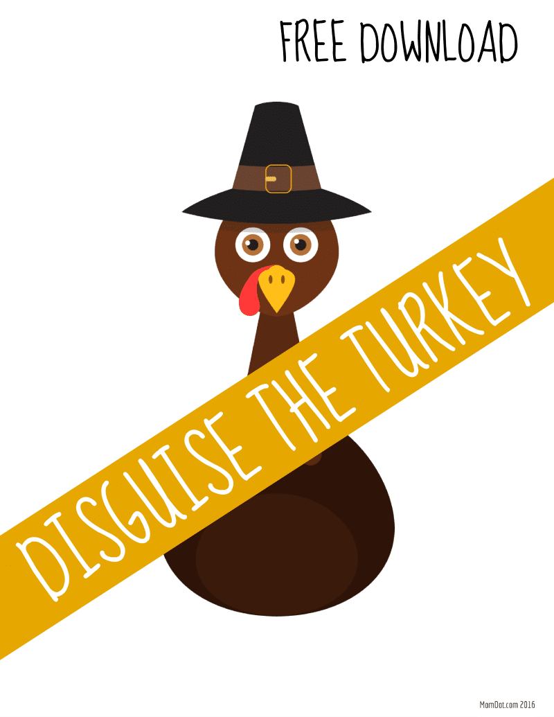 Free Printable Disguise Turkey Template