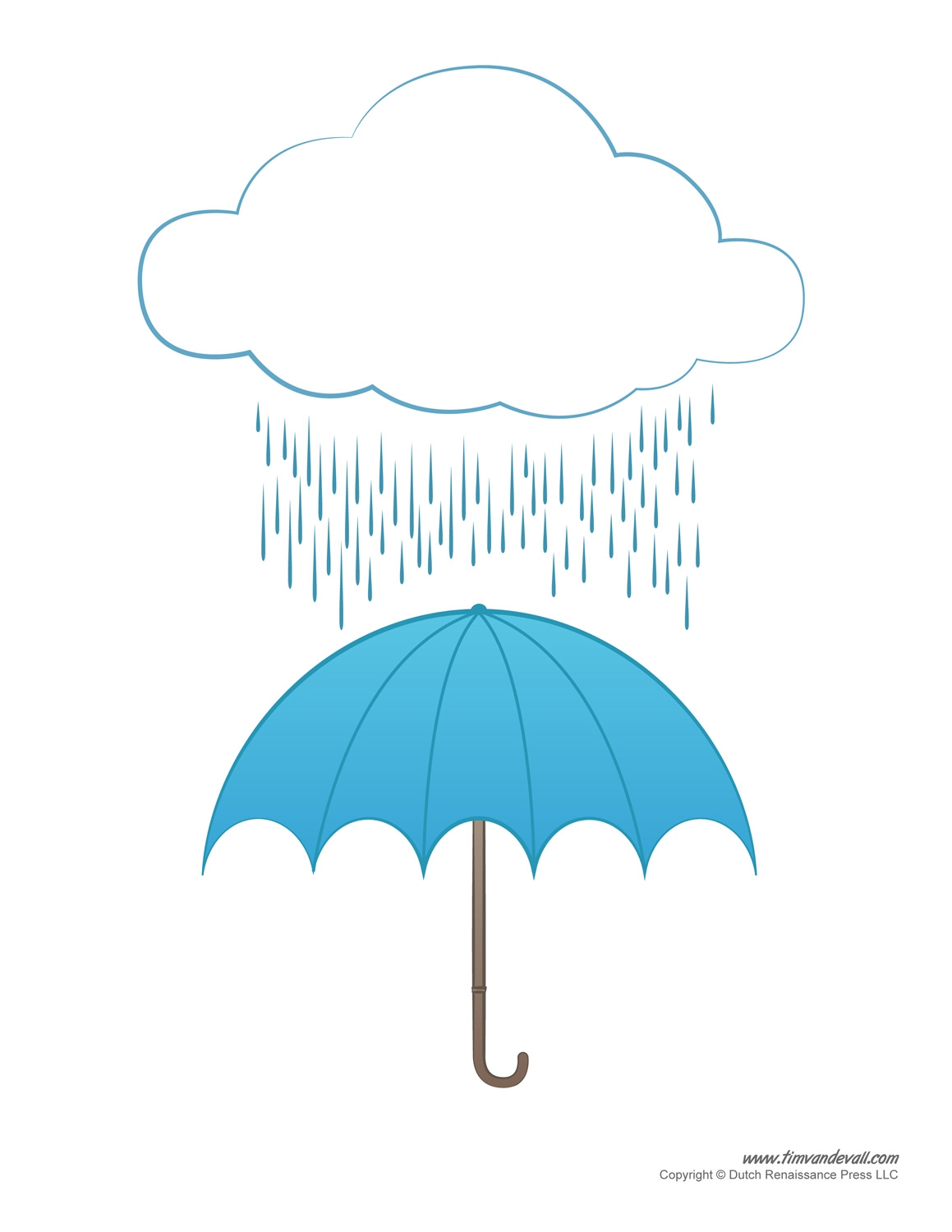Free Printable Umbrella Template