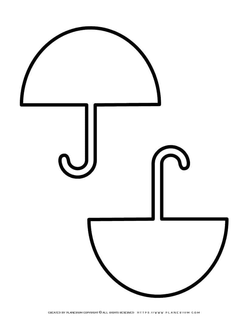 Umbrella Template Two Umbrellas Planerium