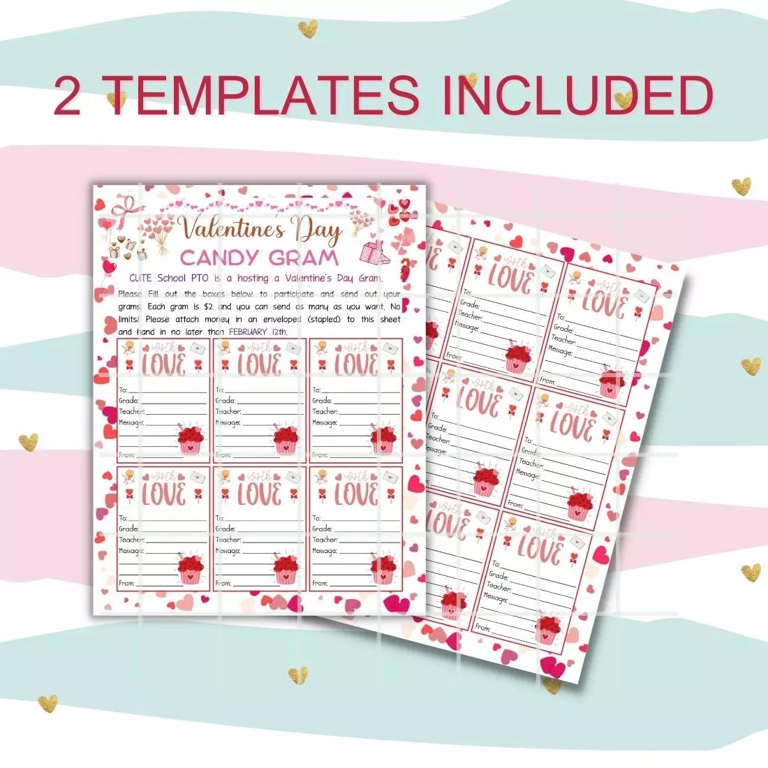Valentines Candy Gram Editable By Canva MasterBundles Valentines Candy Gram Editable By Canva MasterBundles