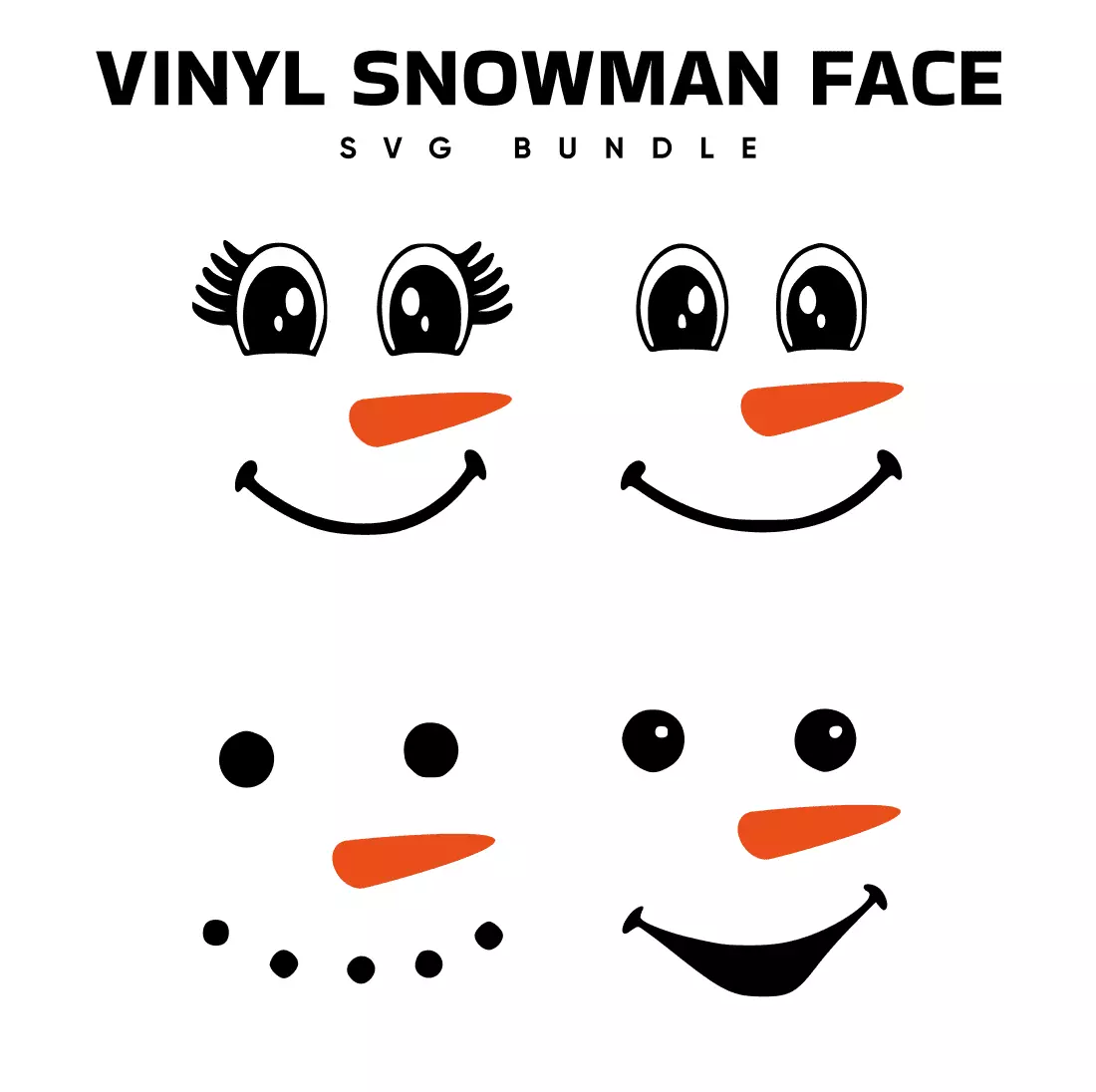 Free Printable Snowman Face Template
