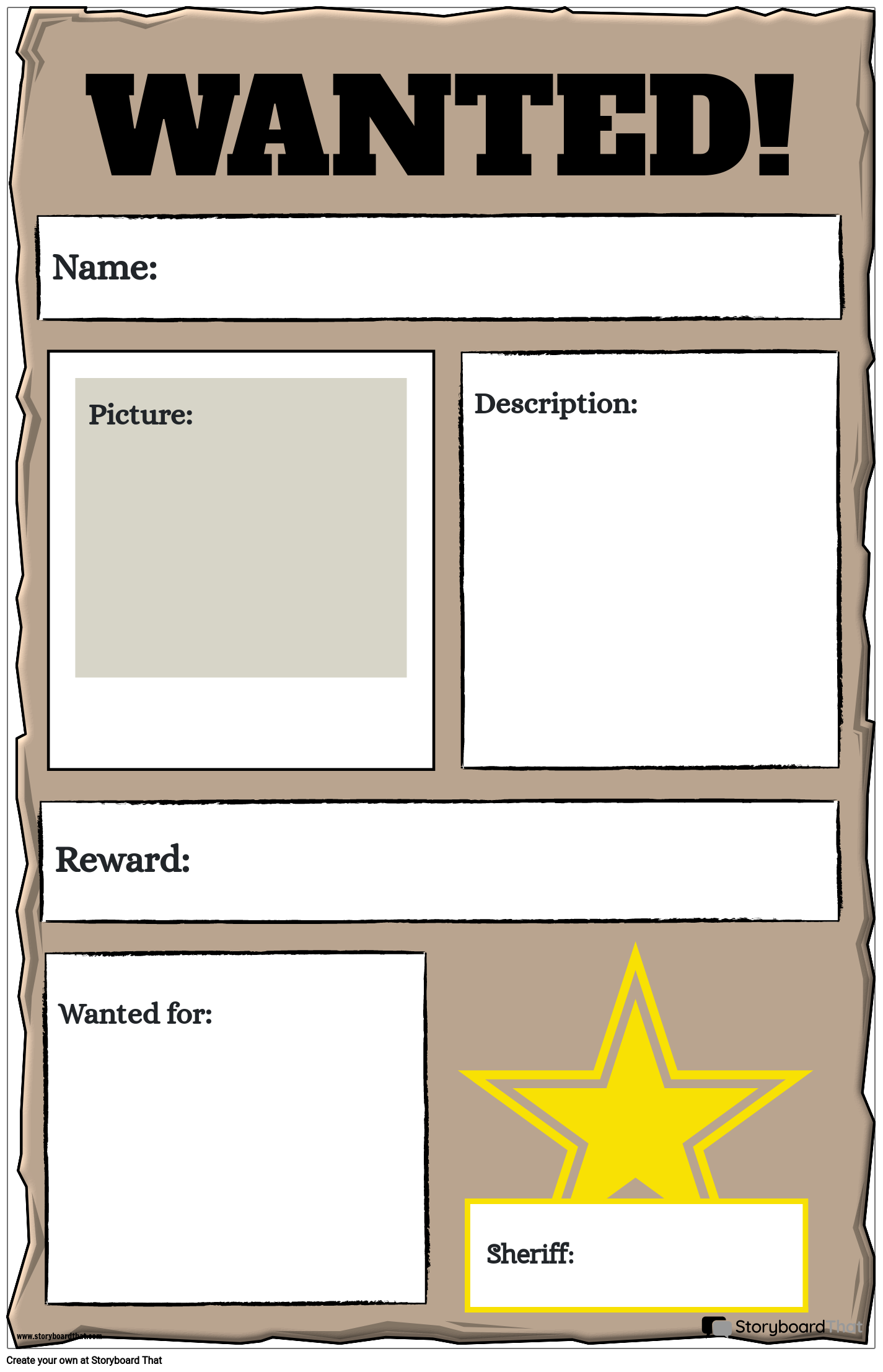 Wanted Poster Maker Free Templates For Custom Wanted Poster