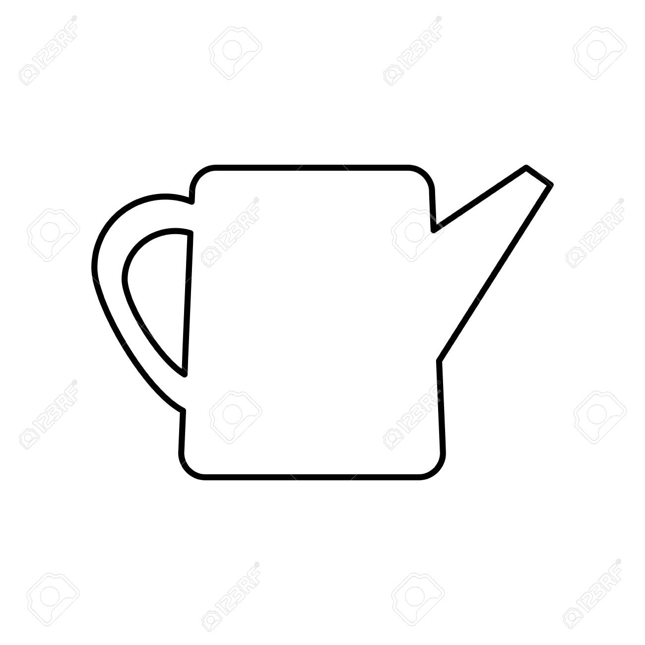 Watering Can Design Garden Summer Spring Nature Home And Floral Theme Vector Illustration Royalty Free SVG Cliparts Vectors And Stock Illustration Image 136598515 