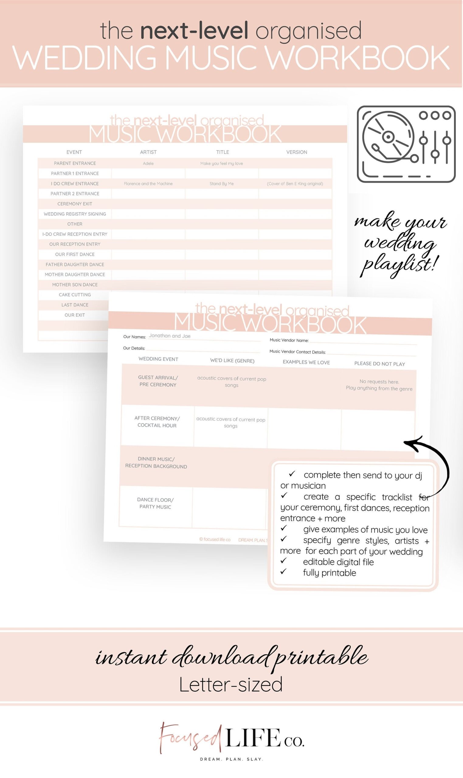 Wedding Music Checklist Wedding Planning Series 