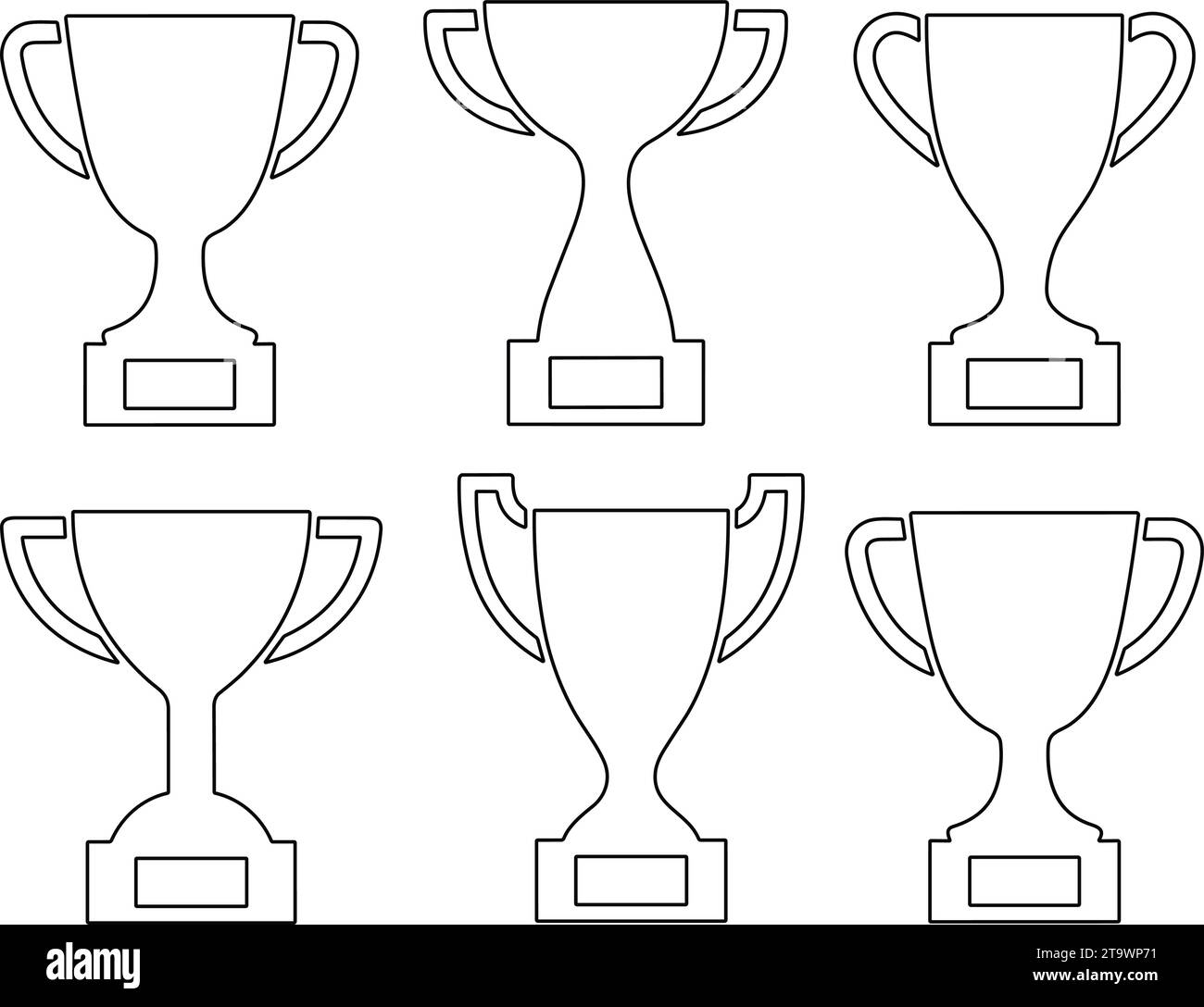 Winning Trophy Stock Vector Images Page 3 Alamy