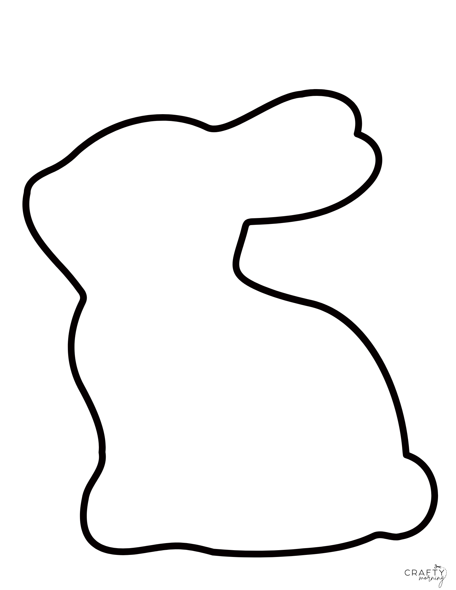 Printable Bunny Rabbit Template