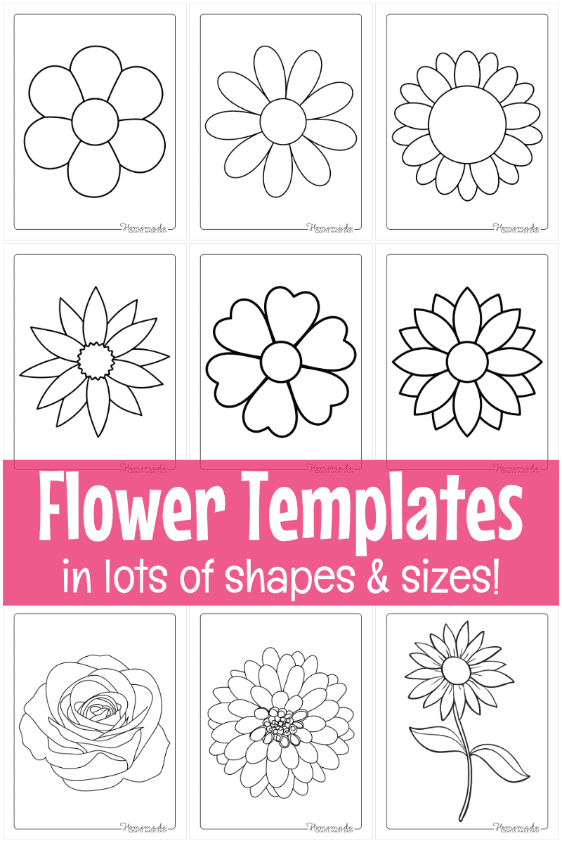 Flower Template Printable Pdf