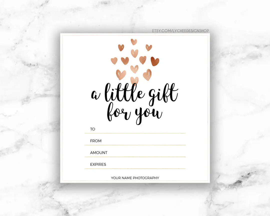 Printable Gift Certificate Template Free