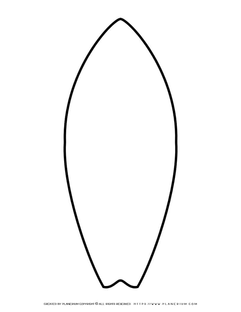 Surfboard Template Printable